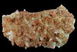 Natural, Red Quartz Crystal Cluster - Morocco #131358-1